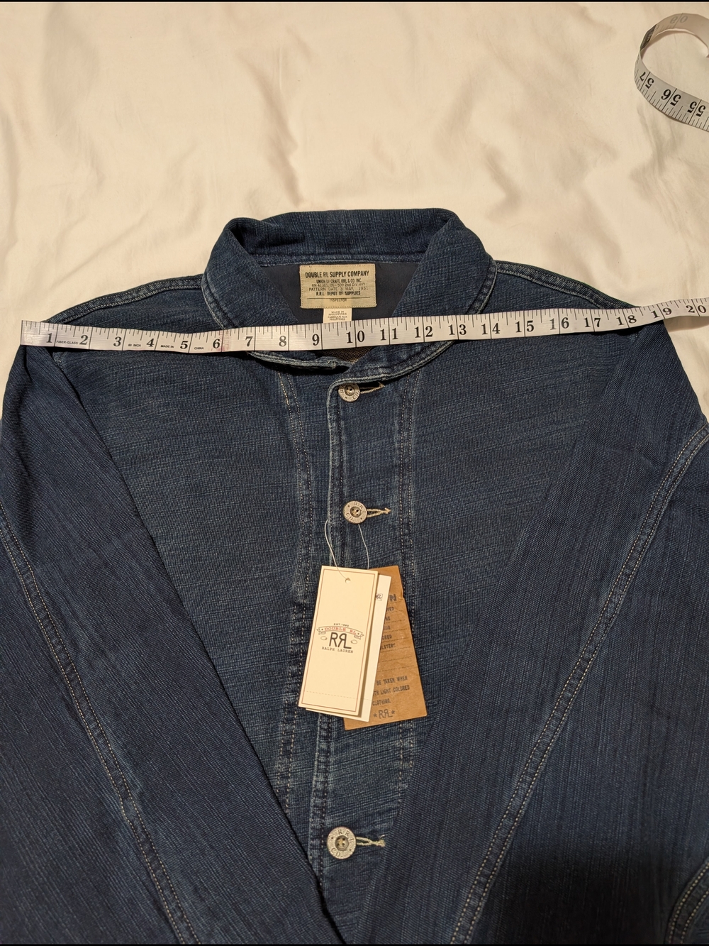 Ralph Lauren Double RL Dark Indigo Shawl-Collar Button Shirt - Picture 5 of 15